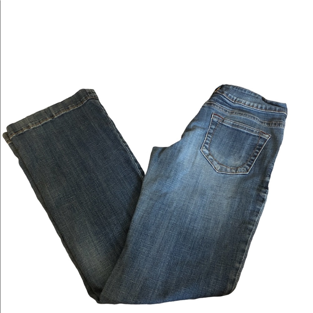 {STETSON} No. 214 Long Size 8 City Trouser Denim Jean Light Distress